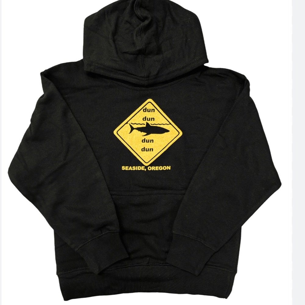Seaside Oregon Kids Black Hoodie